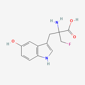 molecular formula C12H13FN2O3 B1210449 alpha-(Fluoromethyl)-5-hydroxytryptophan CAS No. 73804-78-1