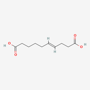 molecular formula C10H16O4 B12104490 4-Decenedioic acid CAS No. 67494-01-3