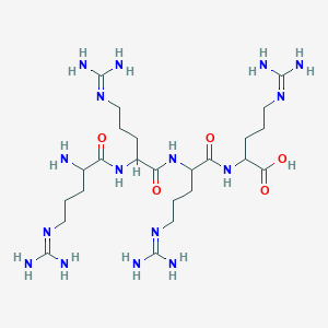 molecular formula C24H50N16O5 B12104501 H-DL-Arg-DL-Arg-DL-Arg-DL-Arg-OH 