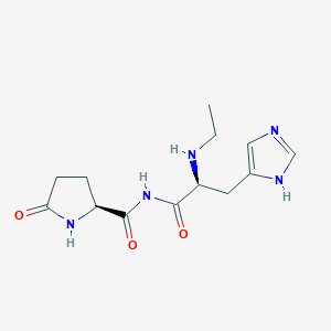 molecular formula C13H19N5O3 B1210452 Pyroglutamylhistidyl-N-ethylamide CAS No. 65213-42-5