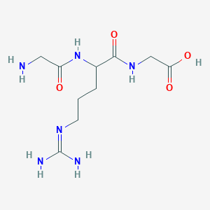 molecular formula C10H20N6O4 B12104565 H-Gly-Arg-Gly-OH 