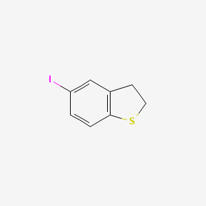 molecular formula C8H7IS B12104616 Benzo[b]thiophene, 2,3-dihydro-5-iodo- 