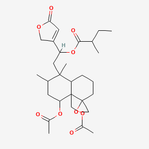 molecular formula C29H42O9 B12104697 Ajugamarin F4 