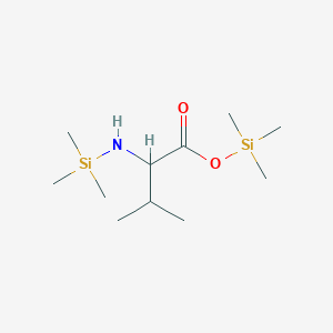 molecular formula C11H27NO2Si2 B12104698 L-Valine, N-(trimethylsilyl)-, trimethylsilyl ester 