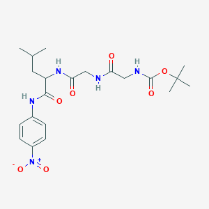 molecular formula C21H31N5O7 B12104792 Boc-Gly-Gly-Leu-pNA 