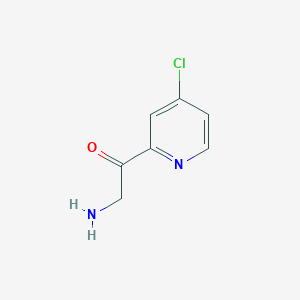 molecular formula C7H7ClN2O B12104823 2-Amino-1-(4-chloropyridin-2-yl)ethanone 