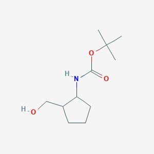molecular formula C11H21NO3 B12104829 N-t-Butoxycarbonyl-2-hydroxymethylcyclopentylamine 