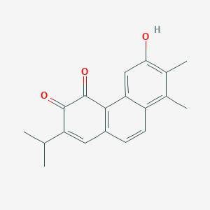 molecular formula C19H18O3 B1210493 12-Demethylmultiorthoquinone 