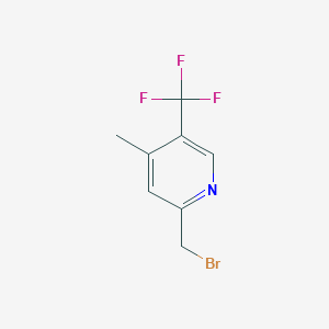 molecular formula C8H7BrF3N B12104982 2-Bromomethyl-4-methyl-5-trifluoromethylpyridine CAS No. 1246466-71-6