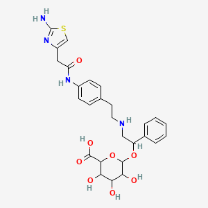 molecular formula C27H32N4O8S B12105032 MirabegronO-Glucuronide 