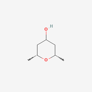 molecular formula C7H14O2 B12105051 cis,cis-2,6-Dimethyltetrahydro-2H-pyran-4-ol 