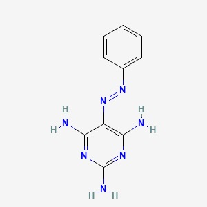 molecular formula C10H11N7 B1210506 5-phenyldiazenylpyrimidine-2,4,6-triamine CAS No. 2227-25-0