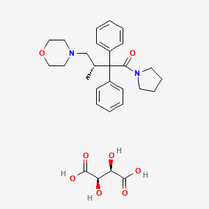 molecular formula C29H38N2O8 B1210509 Dextromoramide tartrate CAS No. 2922-44-3