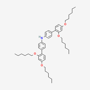 molecular formula C48H67NO4 B12105119 Bis(2',4'-bis(hexyloxy)biphenyl-4-yl)amine 