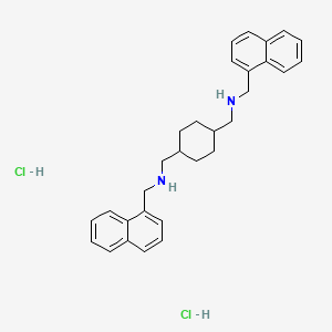 molecular formula C30H36Cl2N2 B1210514 N,N'-Bis(1-naphthylmethyl)-1,4-cyclohexanebis(methylamine) dihydrochloride CAS No. 1257-14-3