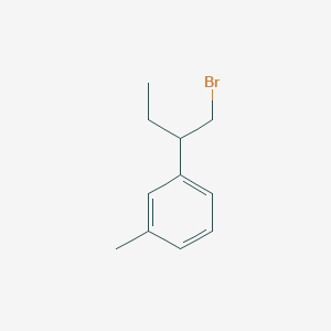 molecular formula C11H15Br B12105220 1-(1-Bromobutan-2-yl)-3-methylbenzene 