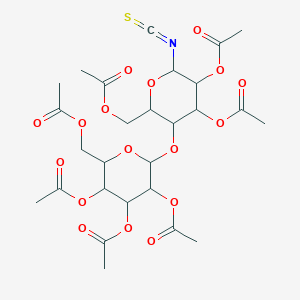 molecular formula C27H35NO17S B12105282 Hepta-O-acetyl-beta-D-lactosyl-isothiocyanate 