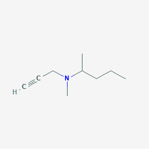 molecular formula C9H17N B121053 N-Methyl-N-(2-pentyl)propargylamine CAS No. 143347-01-7