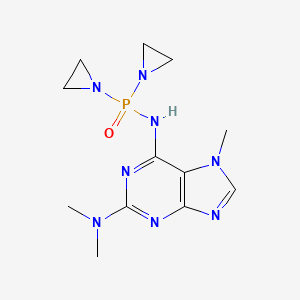 molecular formula C12H19N8OP B1210535 Pumitepa CAS No. 42061-52-9
