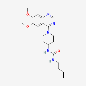 molecular formula C20H29N5O3 B1210538 Buquineran CAS No. 59184-78-0