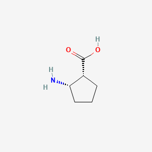molecular formula C6H11NO2 B1210540 (1r,2s)-2-Aminocyclopentanecarboxylic acid CAS No. 37910-65-9