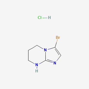 molecular formula C6H9BrClN3 B12105407 3-Bromo-5,6,7,8-tetrahydroimidazo[1,2-a]pyrimidine hydrochloride 