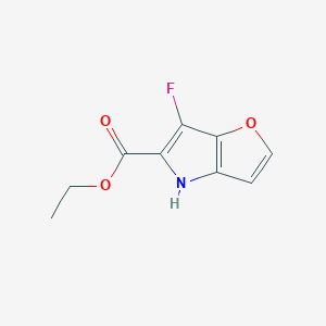 molecular formula C9H8FNO3 B12105439 Ethyl 6-fluoro-4H-furo[3,2-b]pyrrole-5-carboxylate 