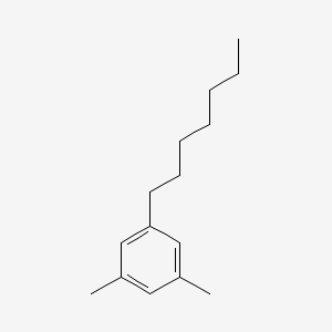 molecular formula C15H24 B12105458 1-Heptyl-3,5-dimethylbenzene CAS No. 52033-95-1