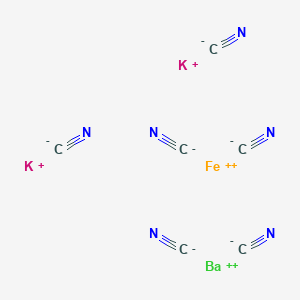 molecular formula C6BaFeK2N6 B12105483 dipotassium;barium(2+);iron(2+);hexacyanide 