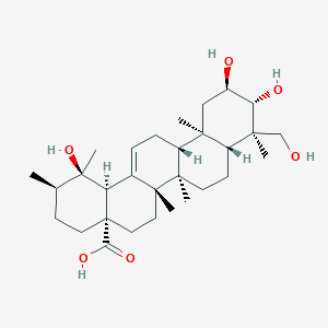 molecular formula C30H48O6 B1210550 19Alpha-Hydroxyasiatic Acid CAS No. 70868-78-9