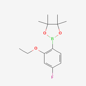 molecular formula C14H20BFO3 B12105511 2-(2-Ethoxy-4-fluorophenyl)-4,4,5,5-tetramethyl-1,3,2-dioxaborolane 