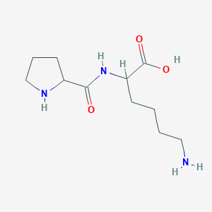 molecular formula C11H21N3O3 B12105519 Prolyllysine 