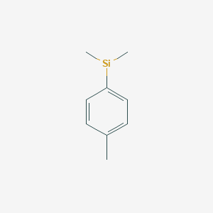 molecular formula C9H13Si B12105620 Silane,dimethyl(4-methylphenyl)- 