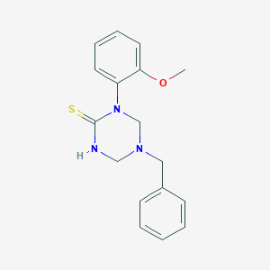 5-Benzyl-1-(2-methoxyphenyl)-1,3,5-triazinane-2-thione