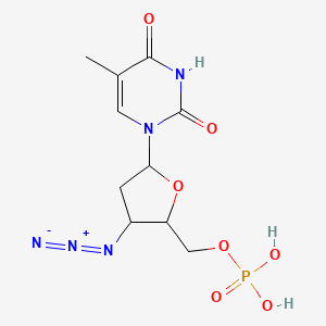 molecular formula C10H14N5O7P B12105690 3'-Azido-2',3'-dideoxy-thymidine-5'-monophosphate, sodium salt 