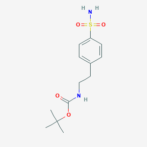 molecular formula C13H20N2O4S B121057 叔丁基 4-磺酰胺苯乙基氨基甲酸酯 CAS No. 258262-54-3