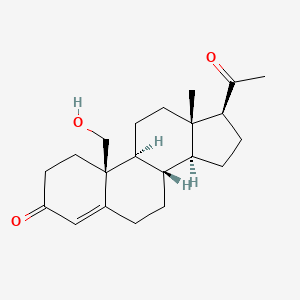 molecular formula C21H30O3 B1210570 19-Hydroxyprogesterone CAS No. 596-63-4