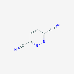 molecular formula C6H2N4 B12105804 3,6-Pyridazinedicarbonitrile 