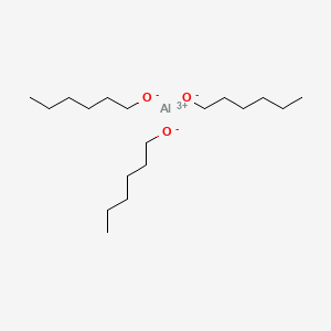 molecular formula C18H39AlO3 B1210582 1-Hexanol, aluminum salt CAS No. 23275-26-5