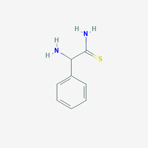 molecular formula C8H10N2S B12105847 2-Amino-2-phenylethanethioamide 