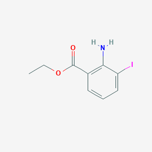 molecular formula C9H10INO2 B12105946 Ethyl 2-amino-3-iodobenzoate 