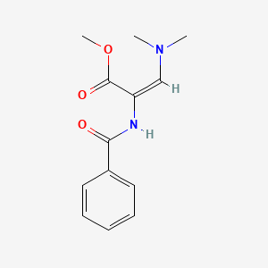 molecular formula C13H16N2O3 B12105995 Methyl 2-benzamido-3-(dimethylamino)acrylate 