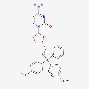 molecular formula C30H31N3O5 B12106041 2',3'-Dideoxy-5'-O-DMT-cytidine 