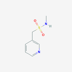 molecular formula C7H10N2O2S B12106098 N-methyl-1-(pyridin-3-yl)methanesulfonamide 