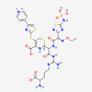 molecular formula C28H34N12O10PS4- B12106126 Ceftaroline Fosamil Impurity 1 