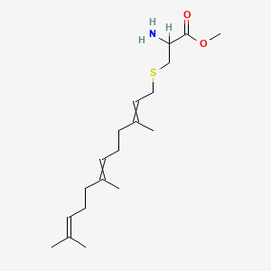 molecular formula C19H33NO2S B1210613 S-Farnesylcysteine alpha-carboxyl methyl ester 