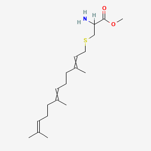 molecular formula C19H33NO2S B1210613 2-amino-3-(3,7,11-trimethyl-dodeca-2,6,10-trienylsulfanyl)-propionic Acid Methyl Ester 
