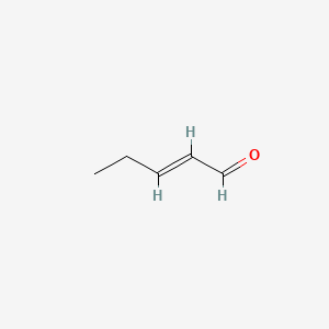 molecular formula C5H8O B1210618 2-Pentenal CAS No. 764-39-6