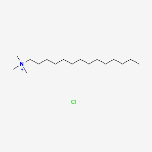 molecular formula C17H38N.Cl<br>C17H38ClN B1210622 Tetradecyltrimethylammonium chloride CAS No. 4574-04-3