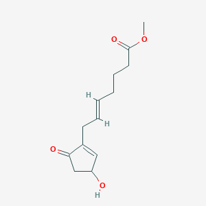 molecular formula C13H18O4 B12106243 methyl (E)-7-(3-hydroxy-5-oxocyclopenten-1-yl)hept-5-enoate CAS No. 102518-97-8